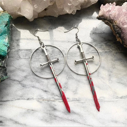 Blood Sword Earrings