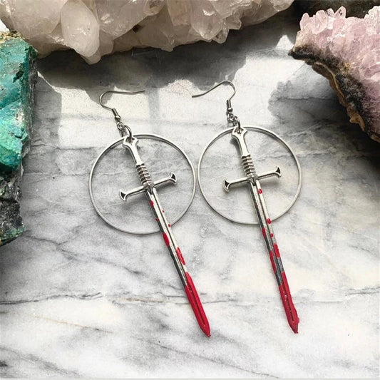 Blood Sword Earrings