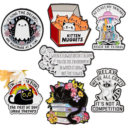 Kawaii Enamel Pin Badges