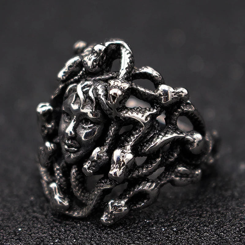 Medusa Stainless Steel Ring