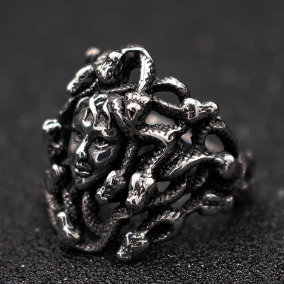 Medusa Stainless Steel Ring