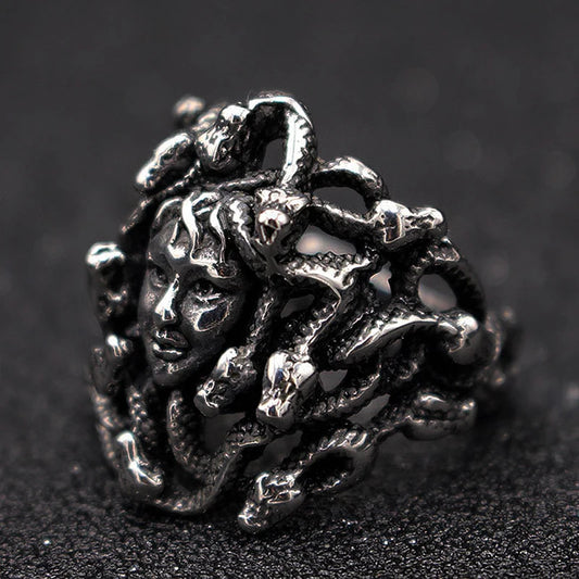 Medusa Stainless Steel Ring
