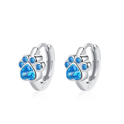 Paw Hoop Earrings