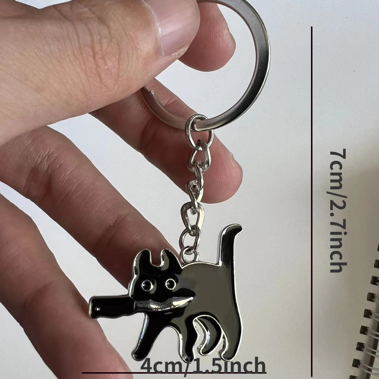 Black Cat Keychain
