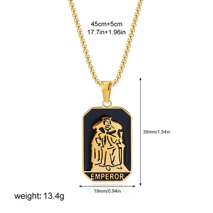 Enamel Tarot Cards Necklaces