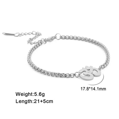 Lucktune OM Symbol Anklet
