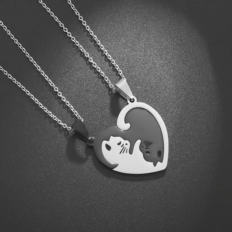 Cat Love Necklace Set