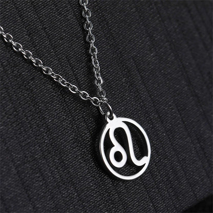 Hollow-Out Star Zodiac Necklace