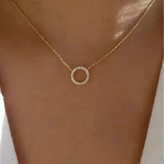 Golden Ring Necklace