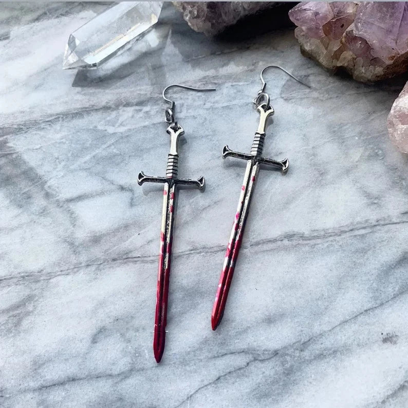 Blood Sword Earrings