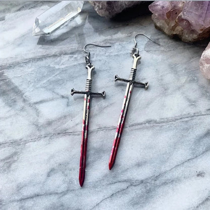 Blood Sword Earrings