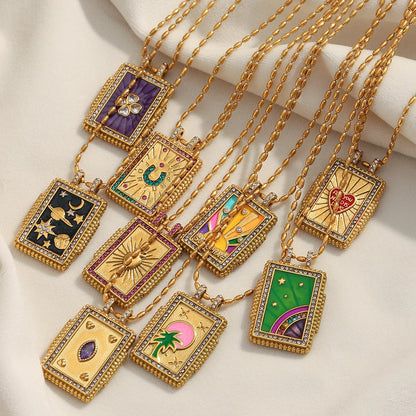 Zircon Pendant Necklace