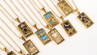Tarot Card Pendant Necklace