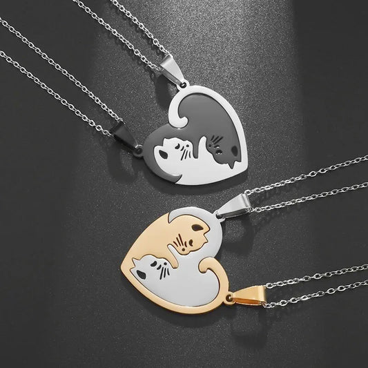 Cat Love Necklace Set