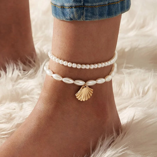 Pearla Shell Anklet