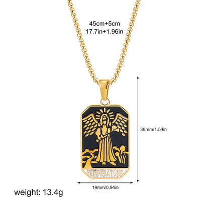 Enamel Tarot Cards Necklaces