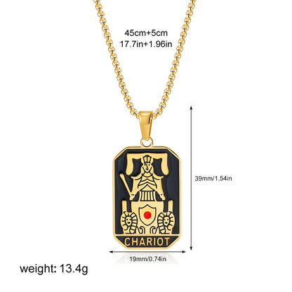 Enamel Tarot Cards Necklaces