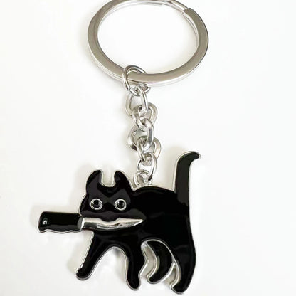 Black Cat Keychain