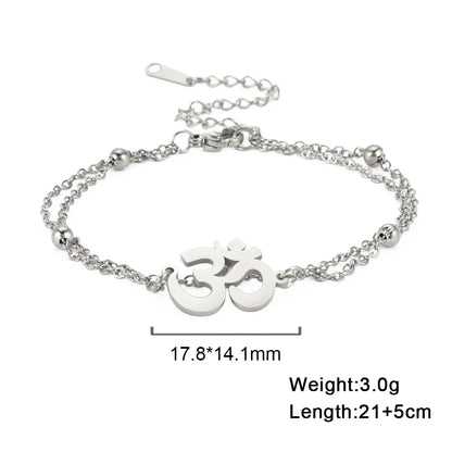 Lucktune OM Symbol Anklet