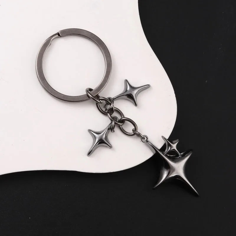 Chrome Star Keychains
