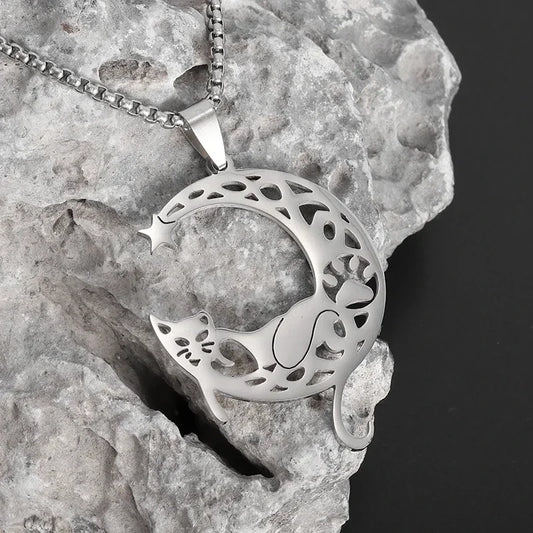 Meow to the Moon Necklace