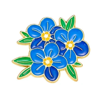 Flower Bouquet Pin Badge