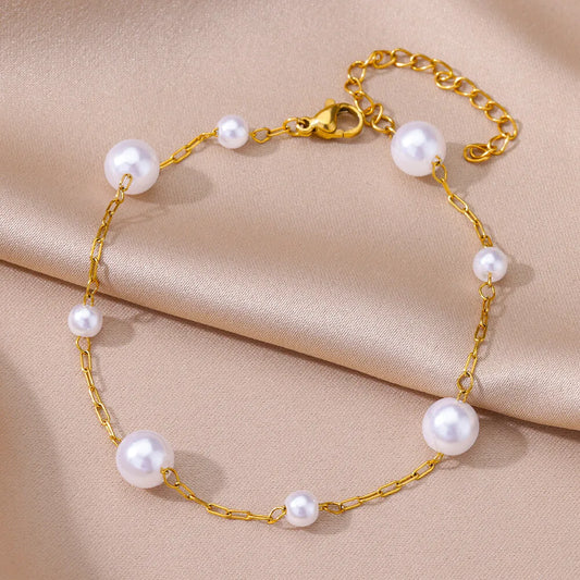 Pearl Dotted Anklet