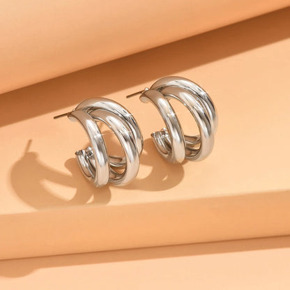 Hoop Cluster Earrings