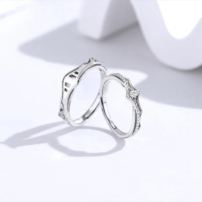 Princess And Knight Couple Rings
