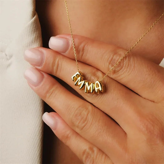 Custom Name Bubble Necklace