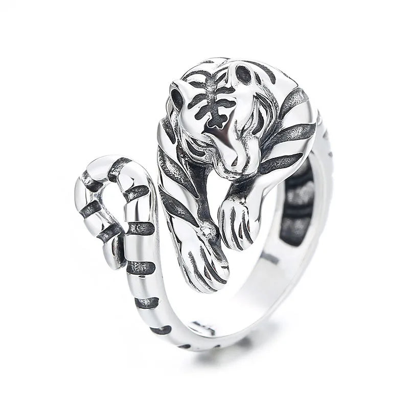 Vintage Tiger Head Ring