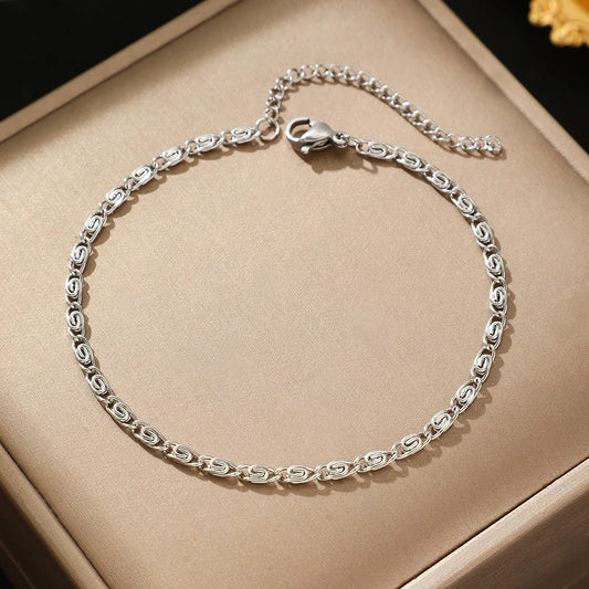 Stainless Steel Gold Chain Bracelet