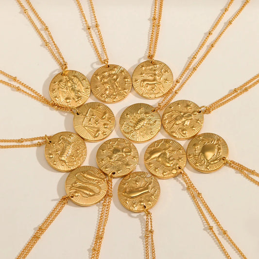 Zodiac Coin Necklace