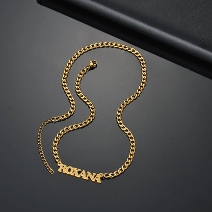 Gold Custom Name Choker