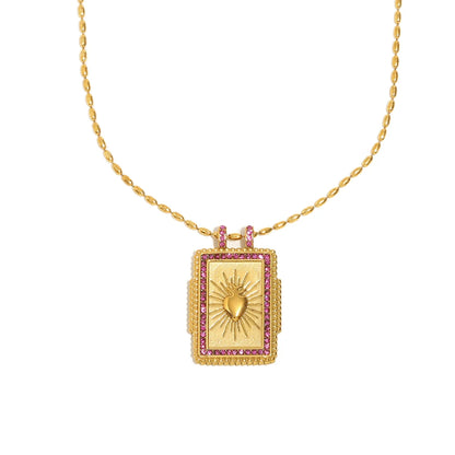 Zircon Pendant Necklace