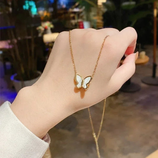 Pearl Butterfly Necklace