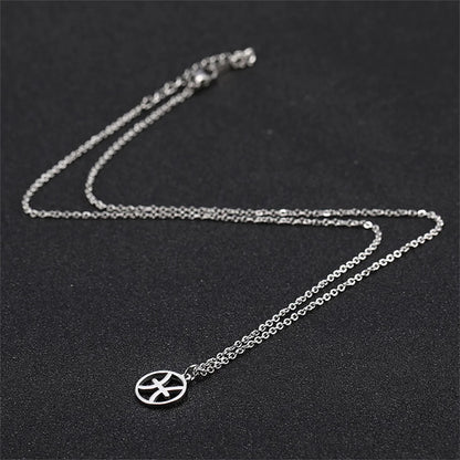 Hollow-Out Star Zodiac Necklace