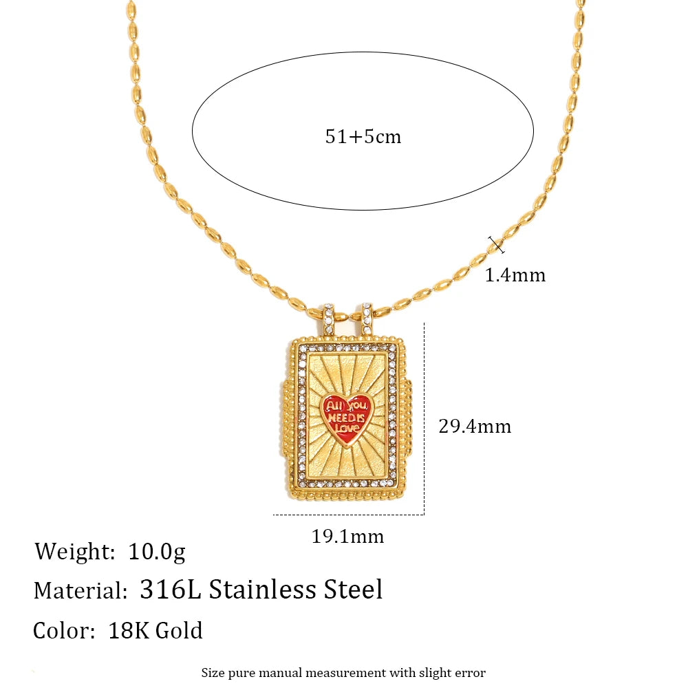 Zircon Pendant Necklace