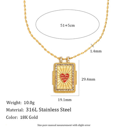 Zircon Pendant Necklace