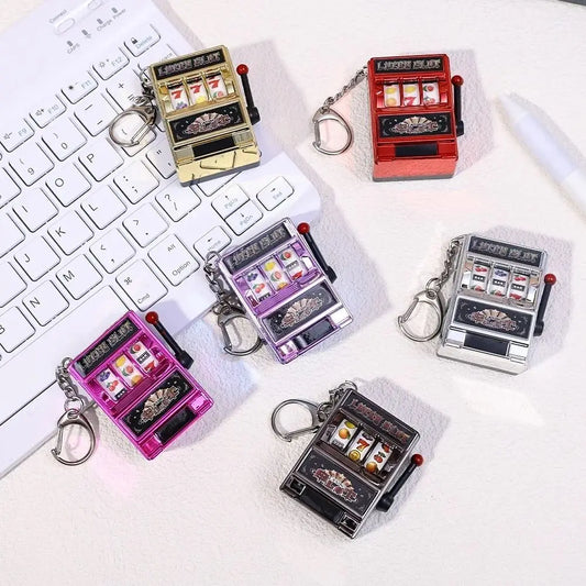 Mini Slot Machine Keychain