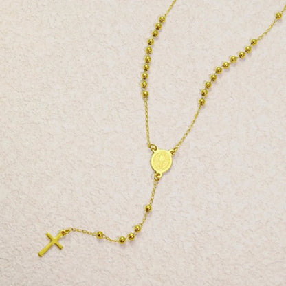 Christian Mary & Saint Benedict Rosary Necklace