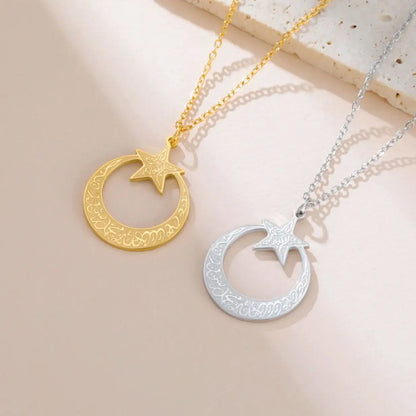 Islamic Moon & Star Necklace