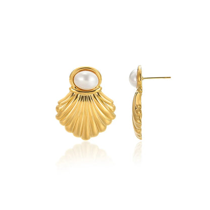 Pearl Seashell Earrings