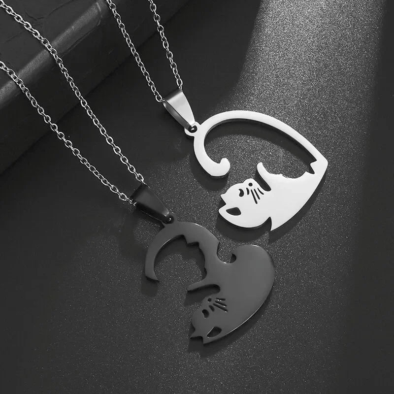 Cat Love Necklace Set