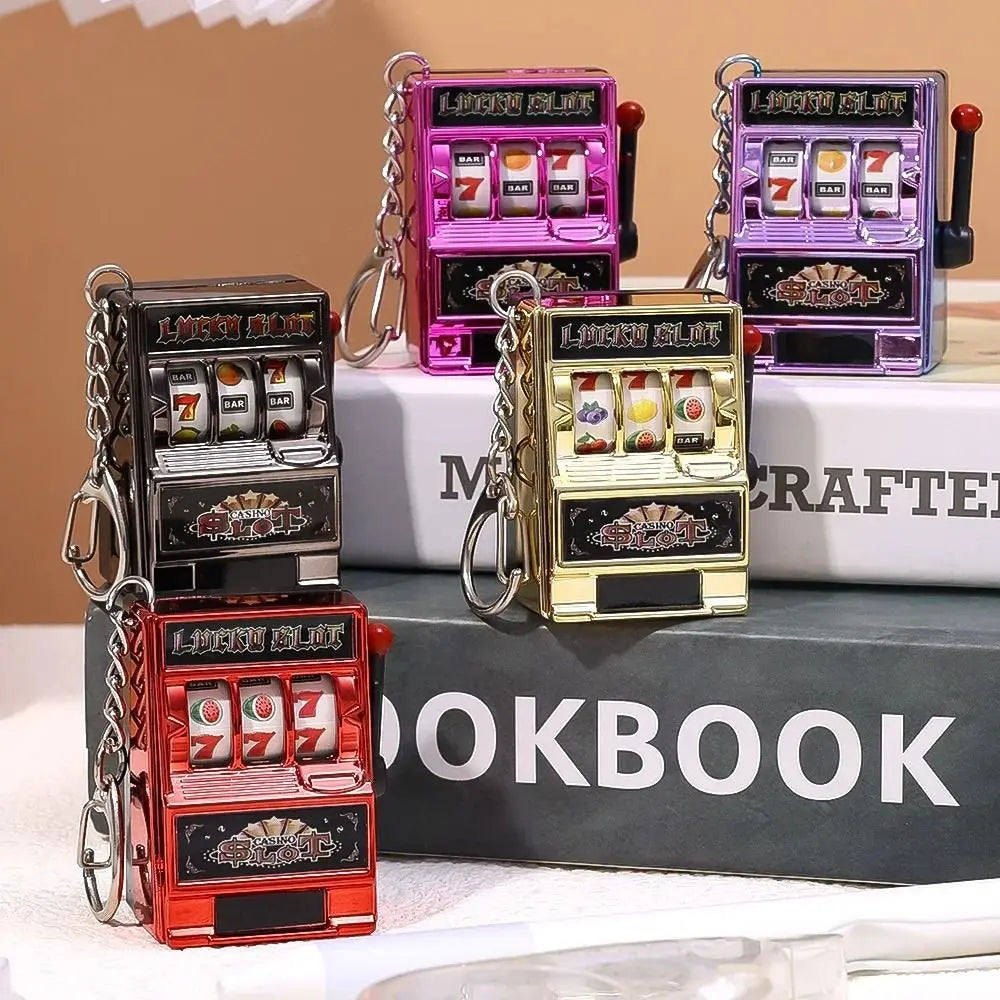 Mini Slot Machine Keychain