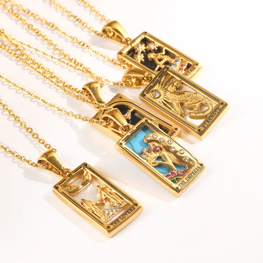 Tarot Card Pendant Necklace
