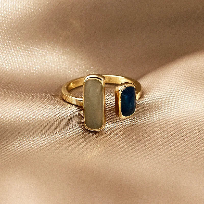Gemstone Duo Ring