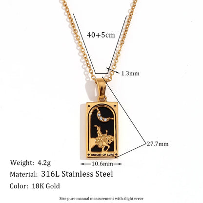 Tarot Card Pendant Necklace