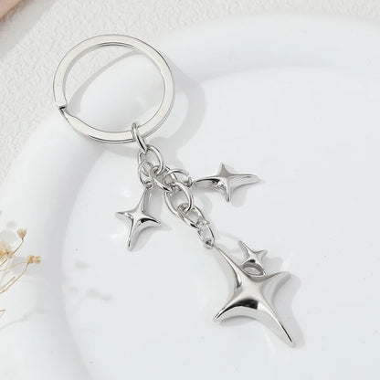 Chrome Star Keychains