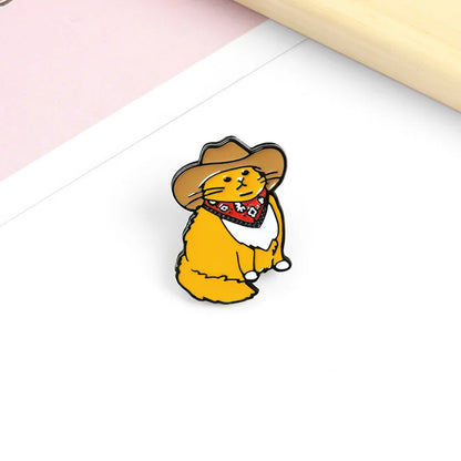 Cowboy Kitty Pin Badge